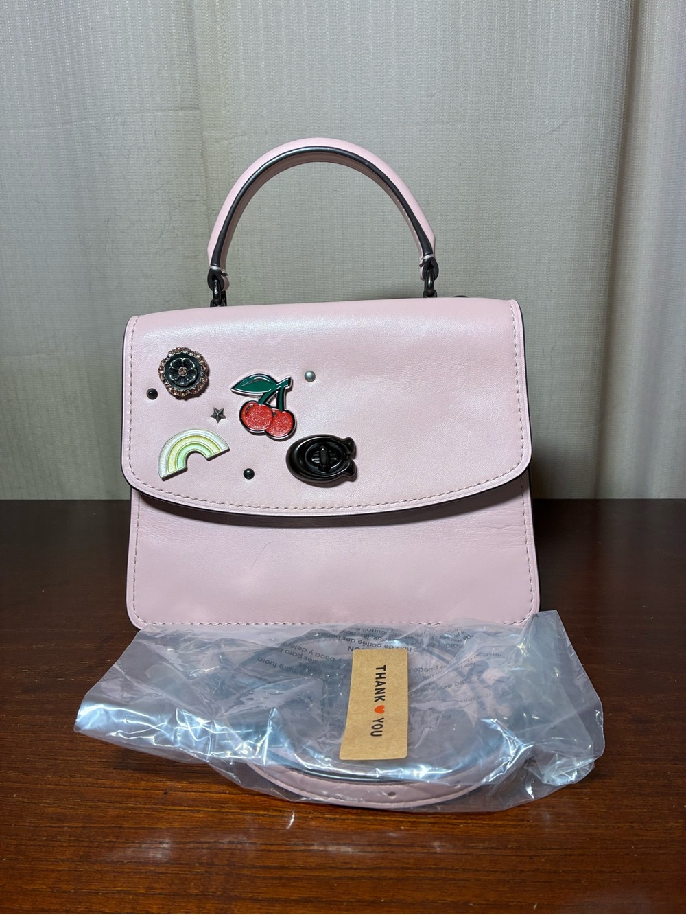 Coach Parker Top-Handle Satchel with Enamel Rivets